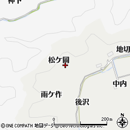 福島県いわき市平下山口松ケ岡周辺の地図