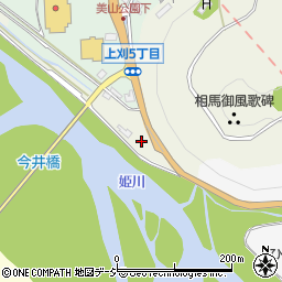 新潟県糸魚川市上刈周辺の地図