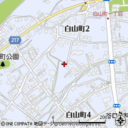 新潟県妙高市白山町周辺の地図