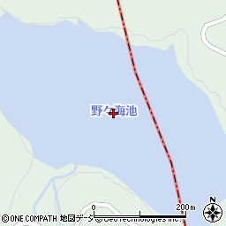 野々海池周辺の地図