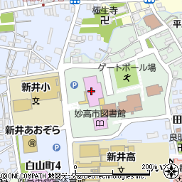 妙高市文化ホール周辺の地図