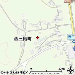 石川県七尾市西三階町（ラ）周辺の地図