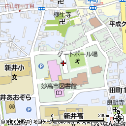 新潟県妙高市上町周辺の地図