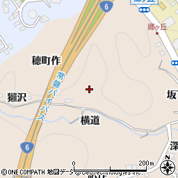 福島県いわき市常磐上矢田町穂町作周辺の地図