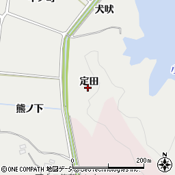 福島県いわき市平下山口定田周辺の地図