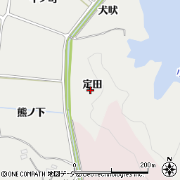 福島県いわき市平下山口（定田）周辺の地図