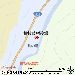 檜枝岐村役場　産業建設課周辺の地図