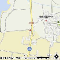 石川県羽咋郡志賀町上野チ37周辺の地図