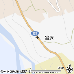 国道３５３号線周辺の地図