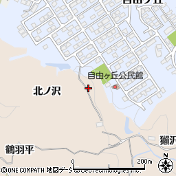 福島県いわき市常磐上矢田町（北ノ沢）周辺の地図