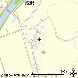 新潟県糸魚川市成沢周辺の地図