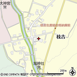 枝吉茸生産組合周辺の地図