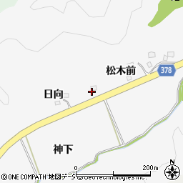 福島県いわき市平上高久（日向）周辺の地図