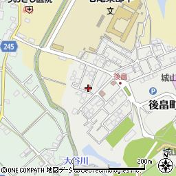 石川県七尾市後畠町チ周辺の地図