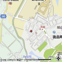 石川県七尾市後畠町（チ）周辺の地図