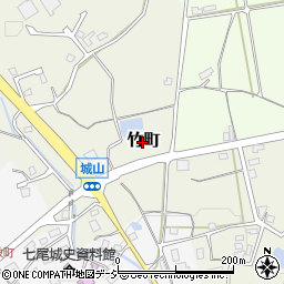 石川県七尾市竹町周辺の地図
