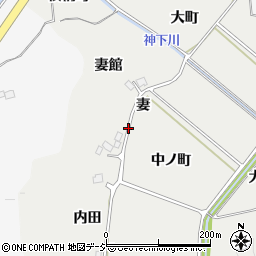 福島県いわき市平下山口妻周辺の地図