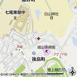 石川県七尾市後畠町リ周辺の地図