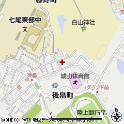 石川県七尾市後畠町（リ）周辺の地図