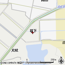 福島県いわき市平下山口堤下周辺の地図