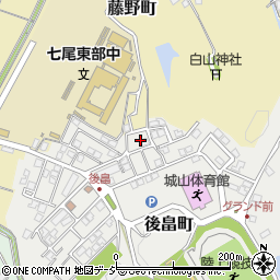 石川県七尾市後畠町周辺の地図