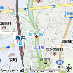 渋江川橋周辺の地図