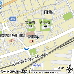 新潟県糸魚川市田海660周辺の地図