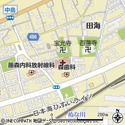 新潟県糸魚川市田海605周辺の地図