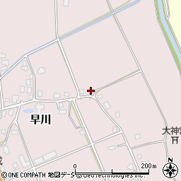 早川集落開発センター周辺の地図
