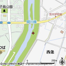 関川橋周辺の地図