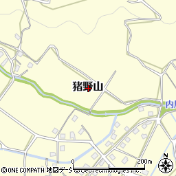 新潟県妙高市猪野山周辺の地図