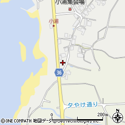 石川県羽咋郡志賀町小浦ヘ周辺の地図