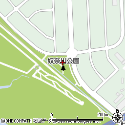 奴奈川公園周辺の地図
