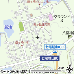 石川県七尾市緑ケ丘町周辺の地図