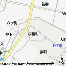 福島県いわき市平下山口根柄町周辺の地図