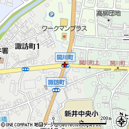 関川町周辺の地図