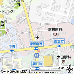 新潟県妙高市東雲町周辺の地図