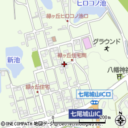石川県七尾市矢田町２４号白土周辺の地図