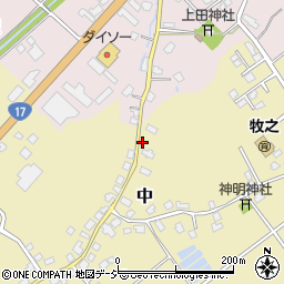 新潟県南魚沼市中620-2周辺の地図