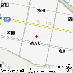 福島県いわき市平上高久徳万坊周辺の地図