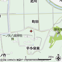 福島県いわき市平小泉東周辺の地図