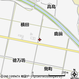 福島県いわき市平上高久鹿前周辺の地図