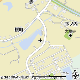 福島県いわき市平中山桜町周辺の地図