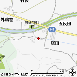 福島県いわき市平上高久塚田44周辺の地図