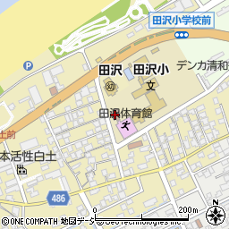 田沢地区公民館周辺の地図