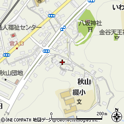 福島県いわき市内郷綴町秋山周辺の地図