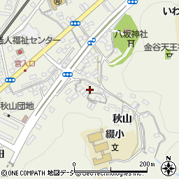 福島県いわき市内郷綴町（秋山）周辺の地図