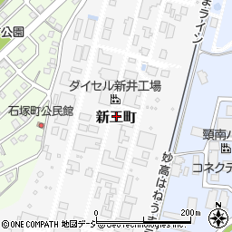 新潟県妙高市新工町周辺の地図