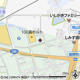 １００満ボルト七尾店駐車場周辺の地図