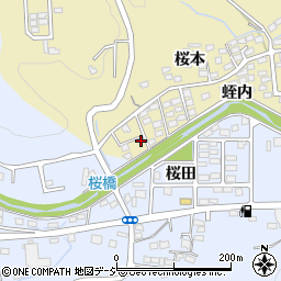 福島県いわき市内郷内町桜本83周辺の地図